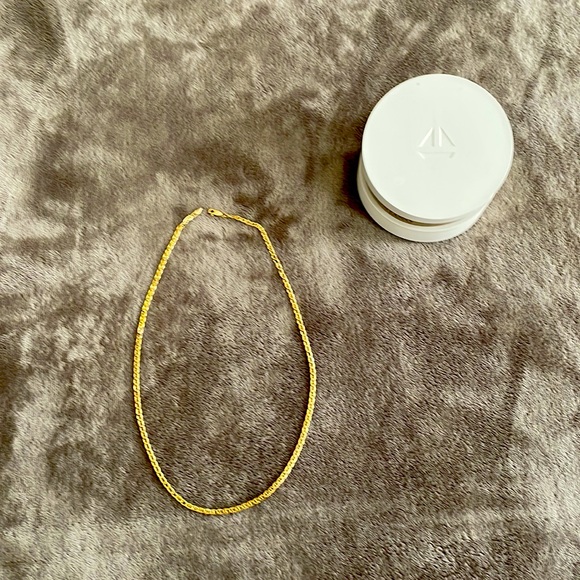 Marine style 14k gold chain. Made in Italy - Picture 1 of 4